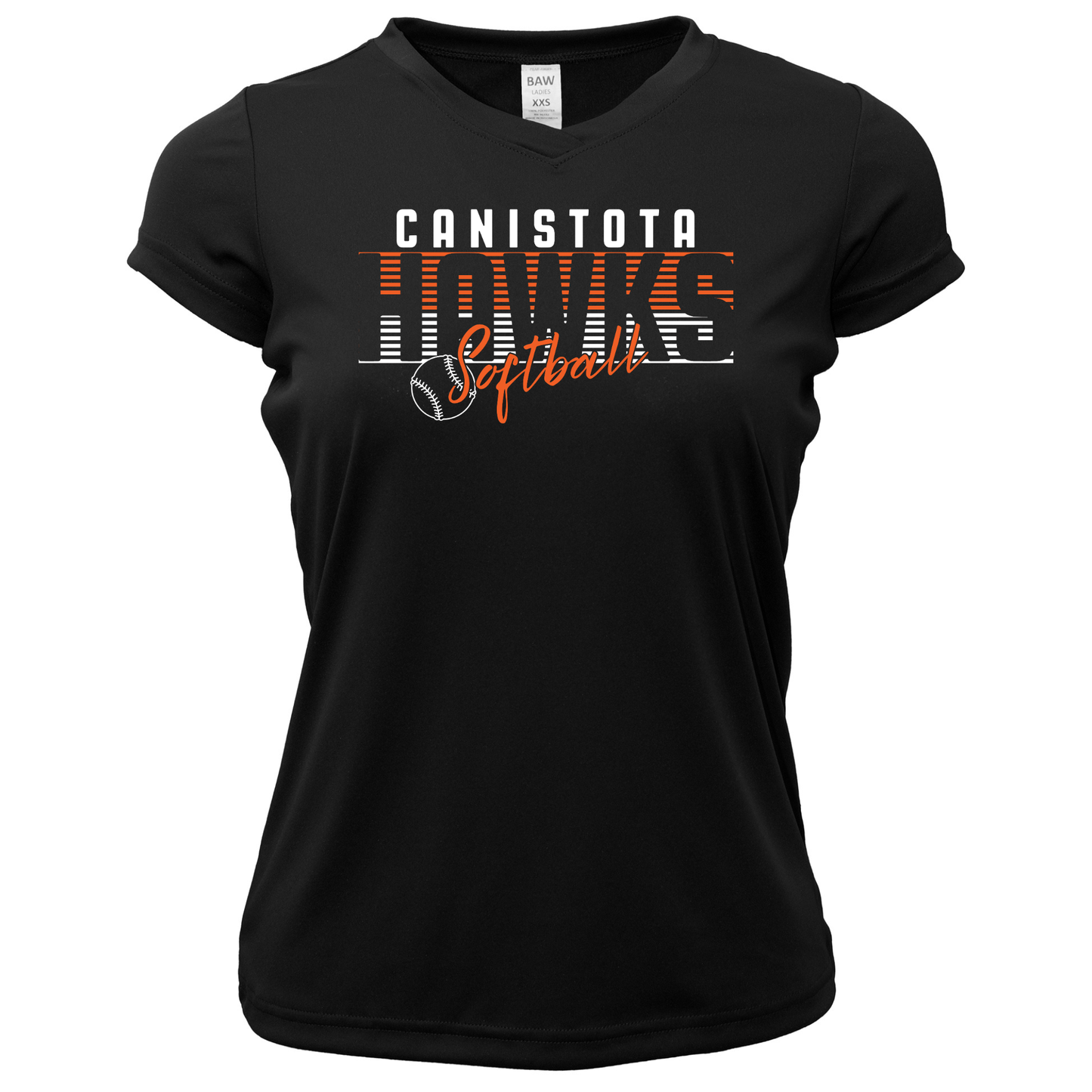 Canistota Softball Women Xtreme-Tek V-Neck Shirt