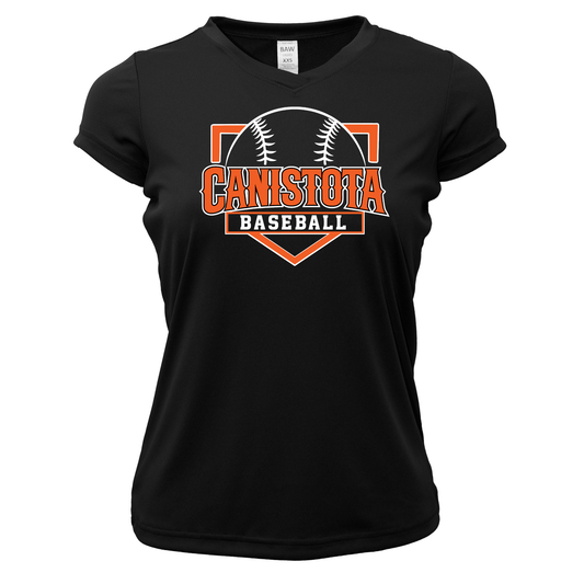 Canistota Baseball Women Xtreme-Tek V-Neck Shirt