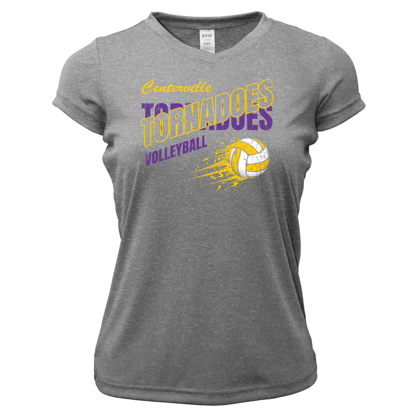 Centerville Volleyball Women Xtreme-Tek V-Neck Shirt