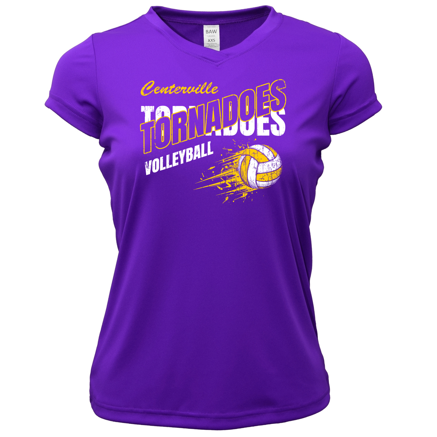 Centerville Volleyball Women Xtreme-Tek V-Neck Shirt