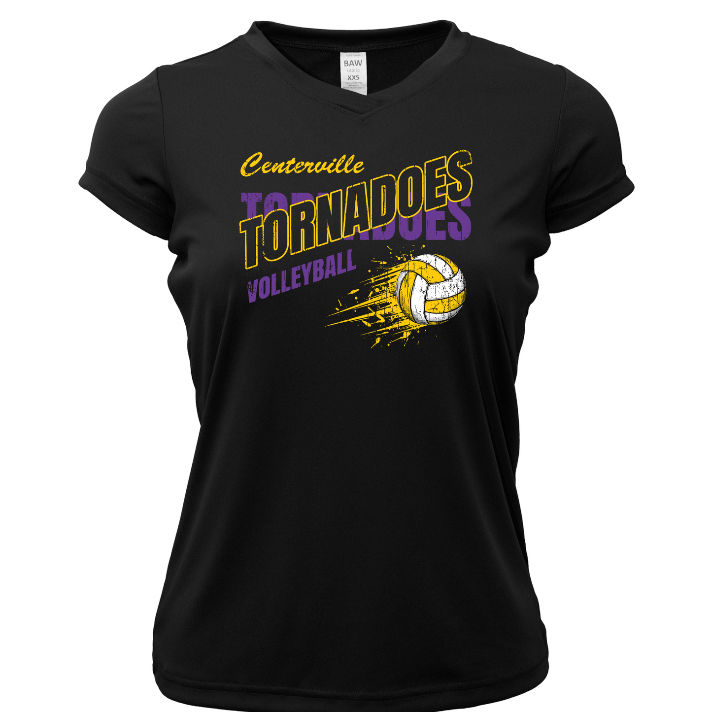 Centerville Volleyball Women Xtreme-Tek V-Neck Shirt