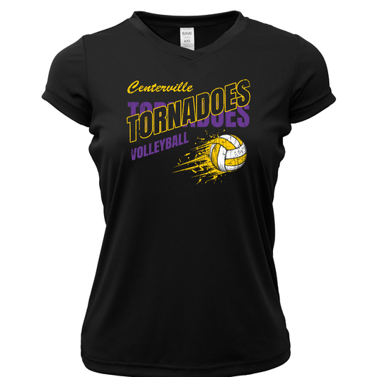 Centerville Volleyball Women Xtreme-Tek V-Neck Shirt
