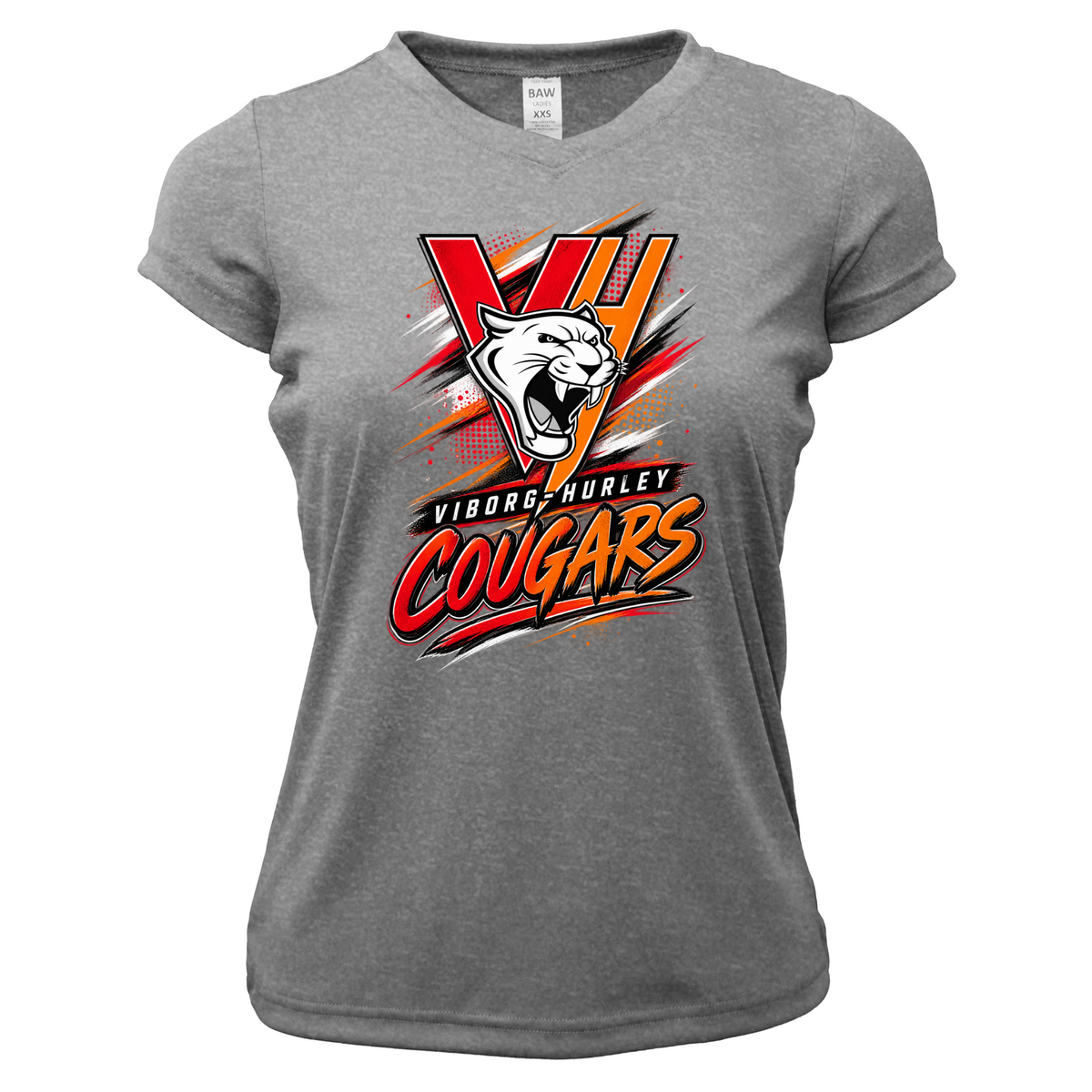VH Booster Club Graphic Women Xtreme-Tek V-Neck Shirt