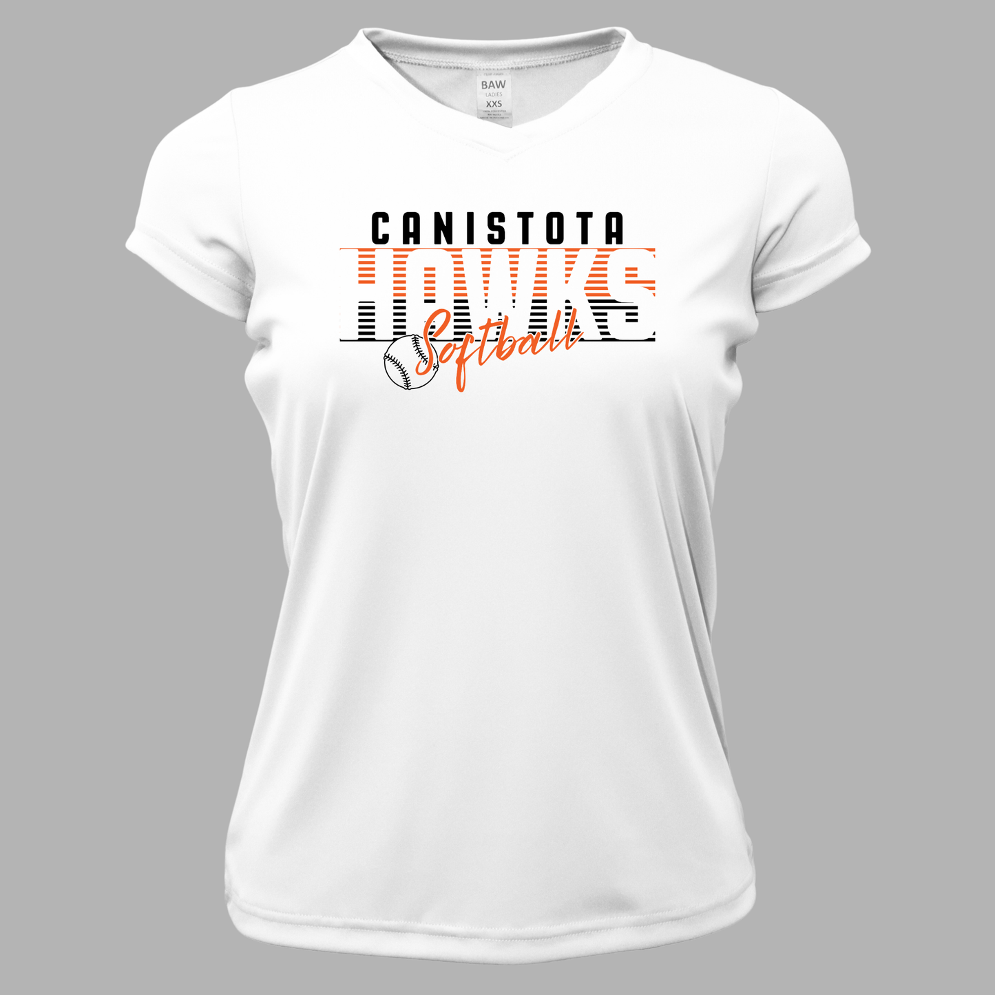 Canistota Softball Women Xtreme-Tek V-Neck Shirt
