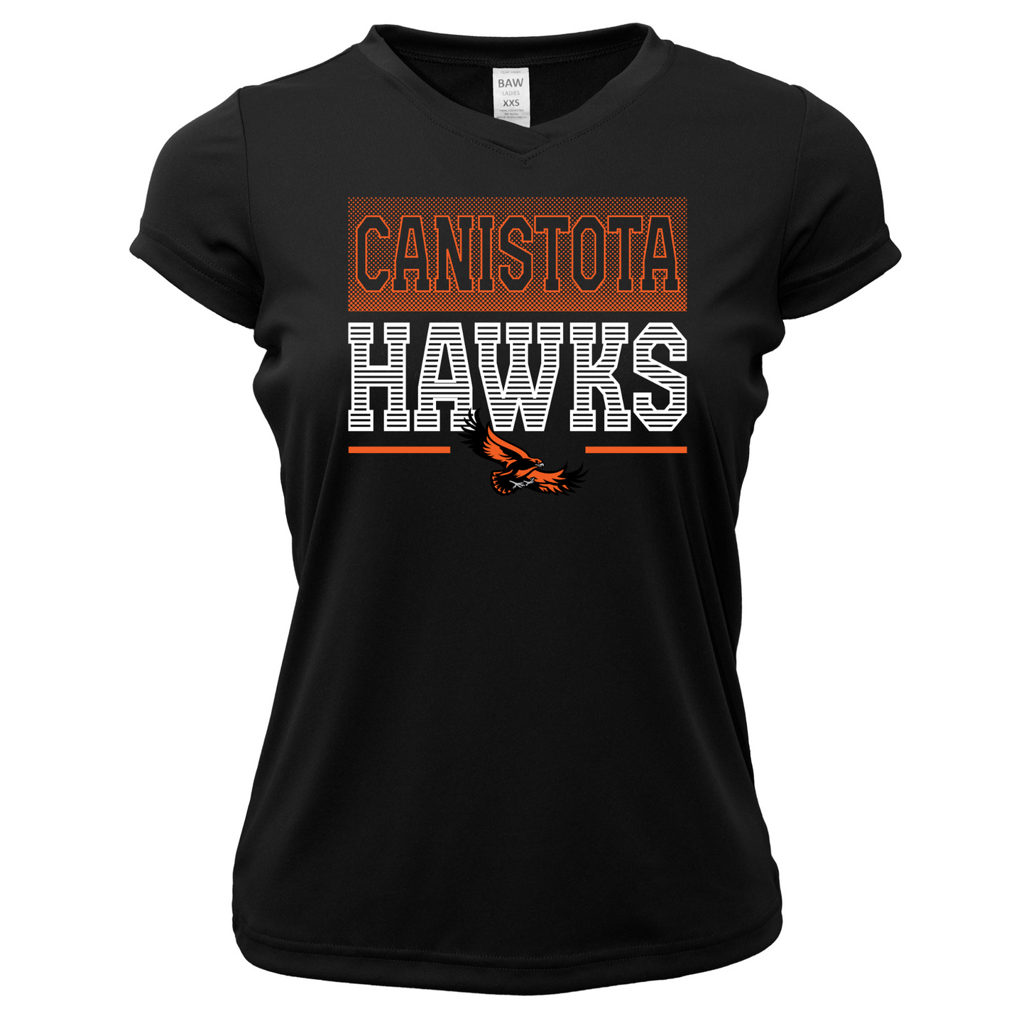 Canistota Hawks Women Xtreme-Tek V-Neck Shirt