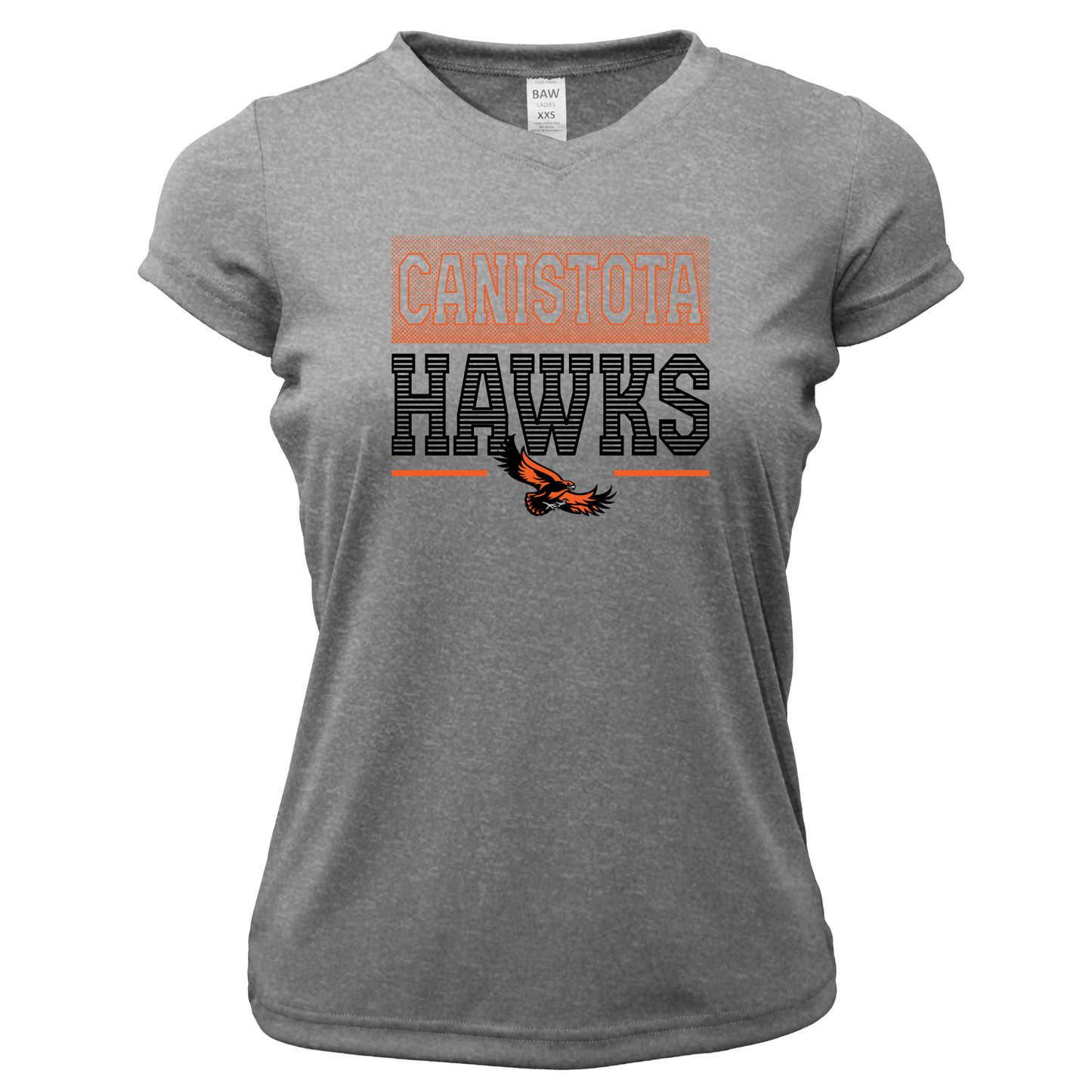 Canistota Hawks Women Xtreme-Tek V-Neck Shirt