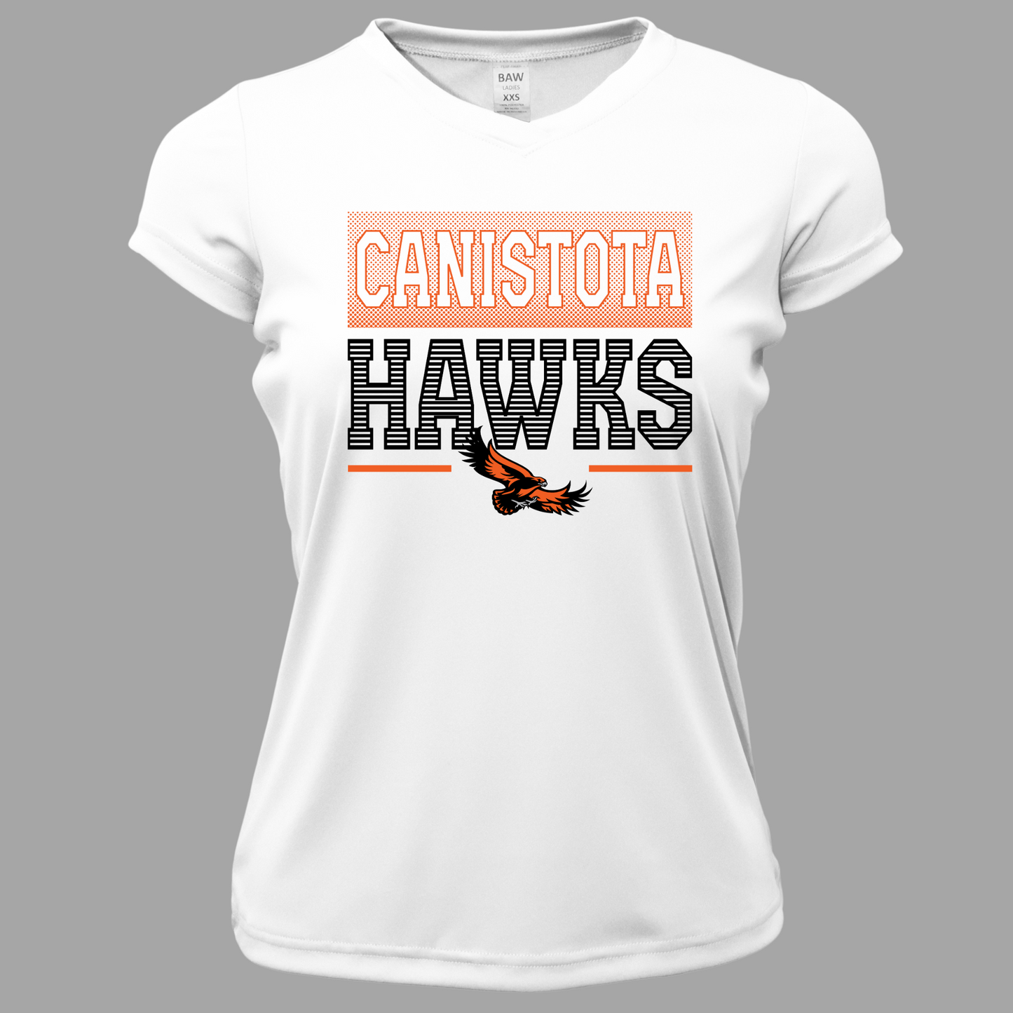 Canistota Hawks Women Xtreme-Tek V-Neck Shirt