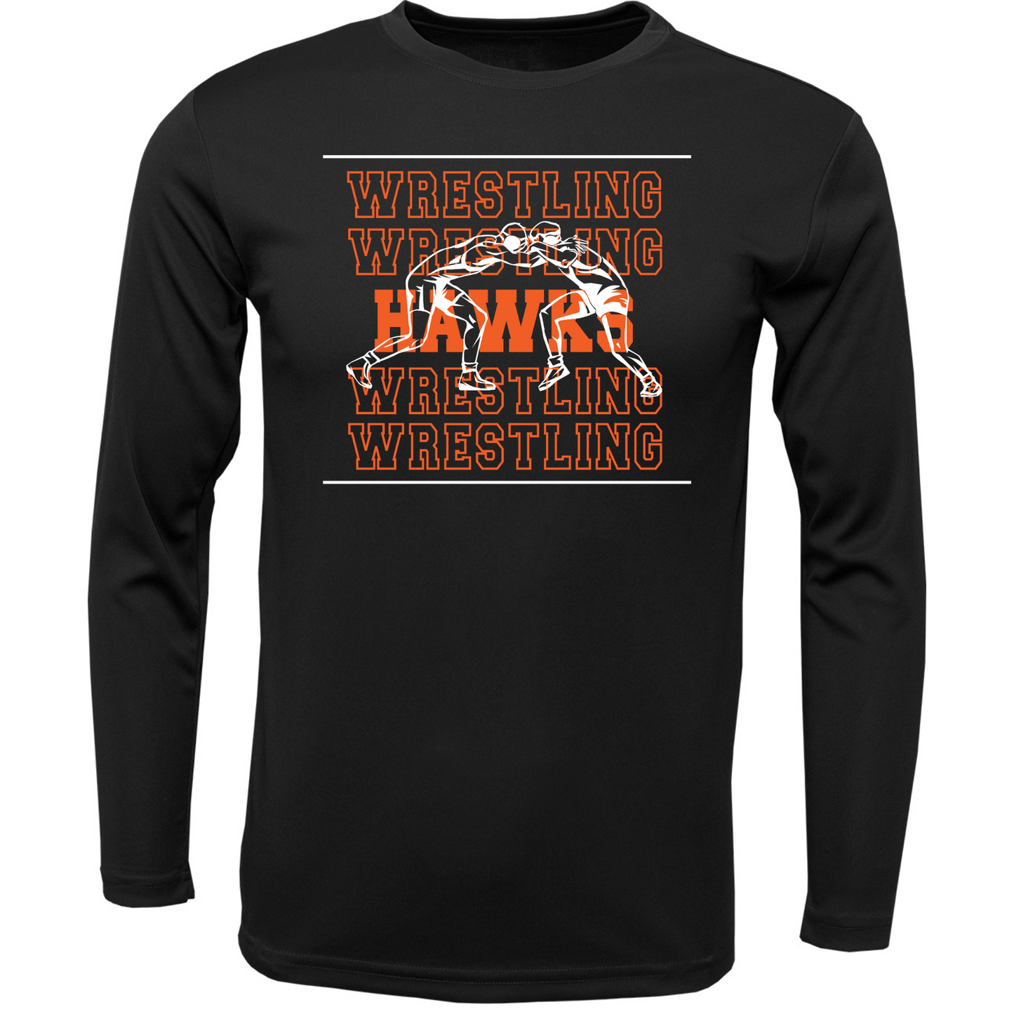 Canistota Hawks Wrestling Men Xtreme-Tek Long Sleeve Shirt