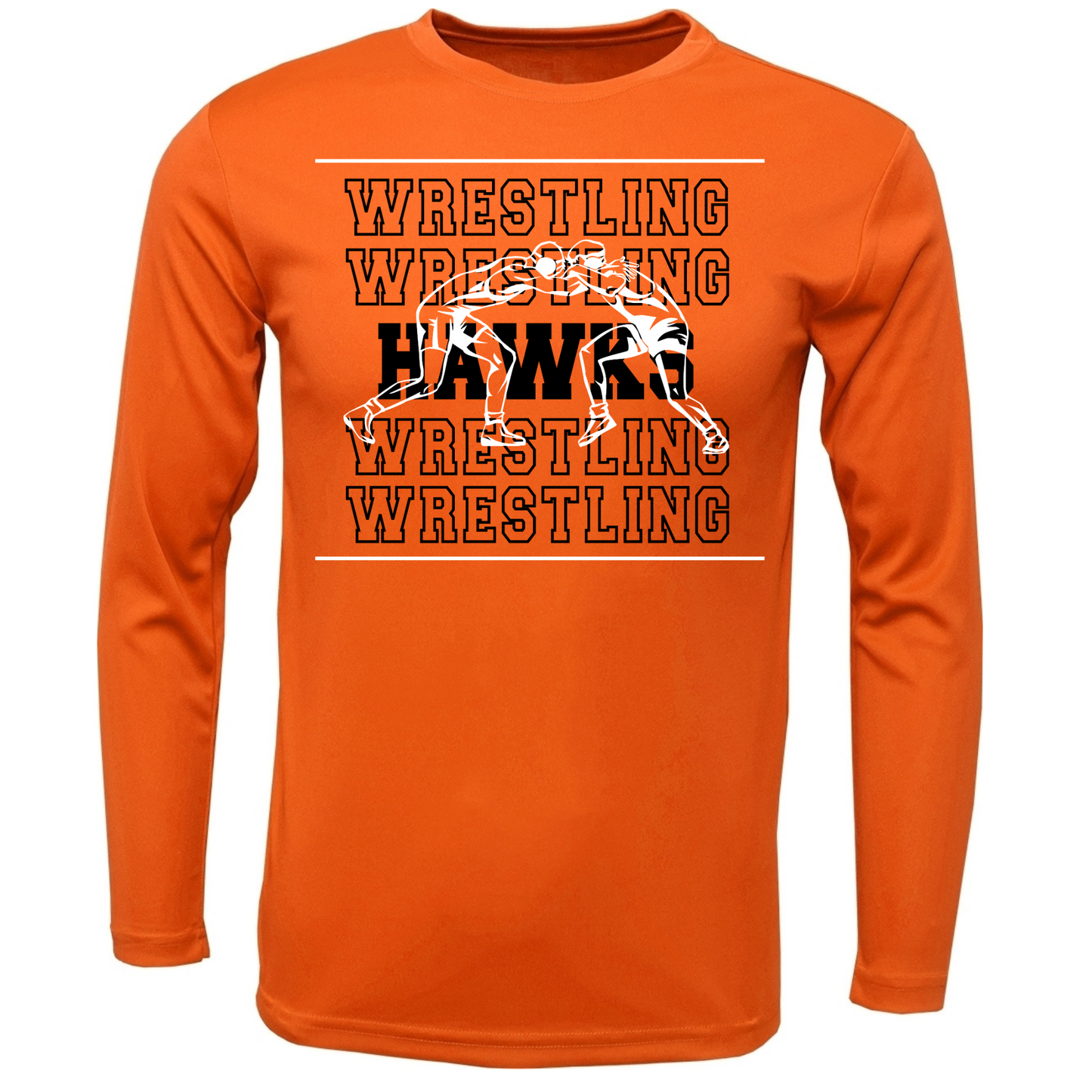 Canistota Hawks Wrestling Men Xtreme-Tek Long Sleeve Shirt