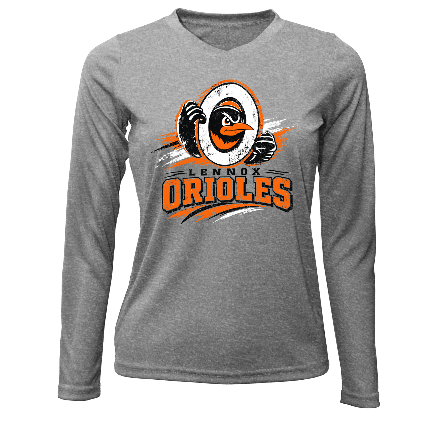 Lennox Booster Club Women Xtreme-Tek Long Sleeve V-Neck Shirt