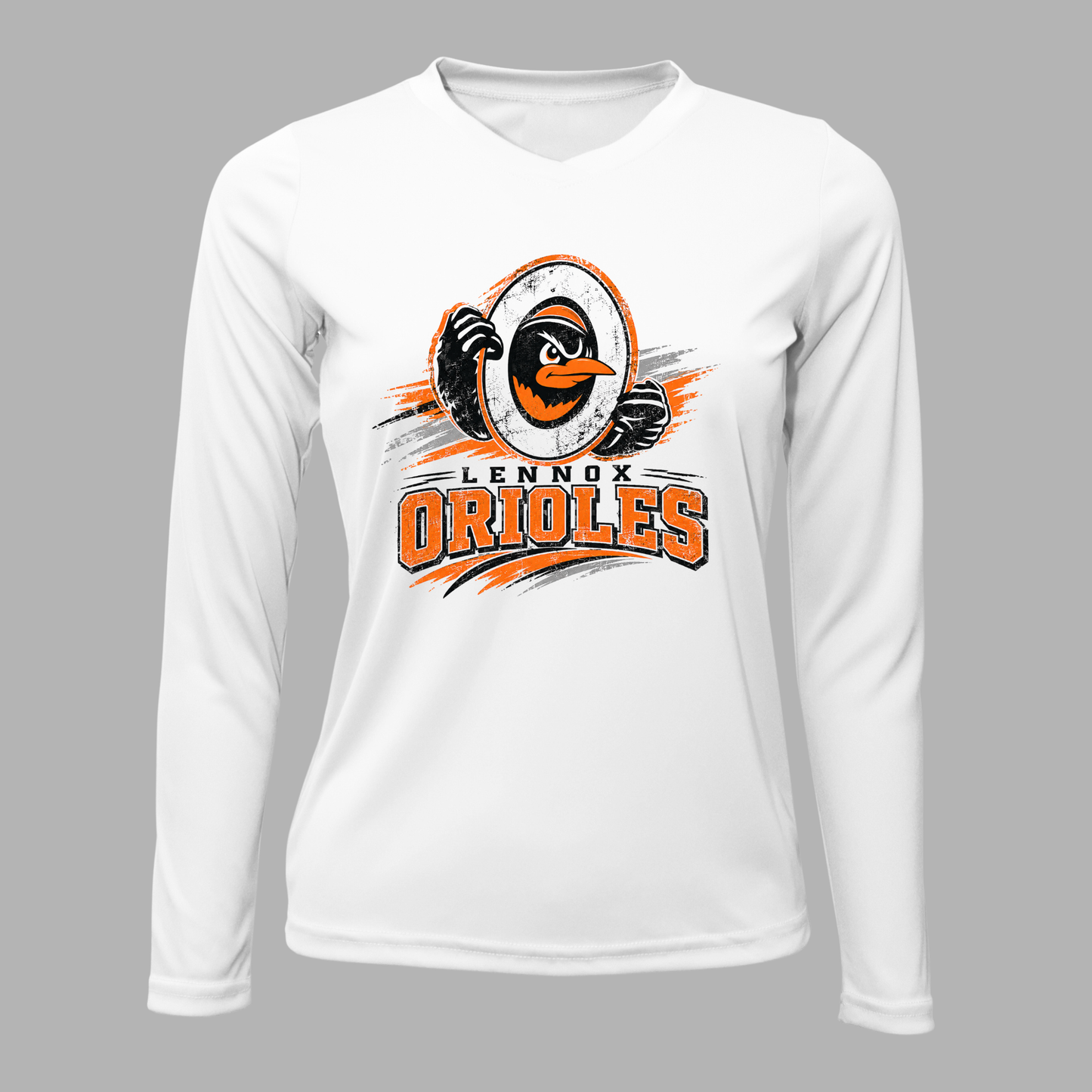 Lennox Booster Club Women Xtreme-Tek Long Sleeve V-Neck Shirt