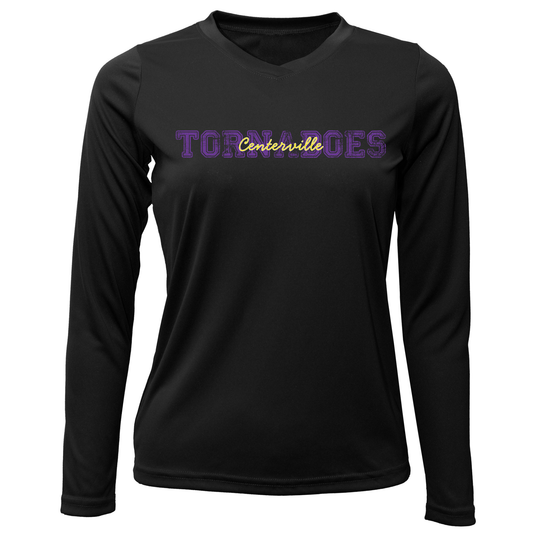 Centerville Booster Club Women Xtreme-Tek Long Sleeve V-Neck Shirt