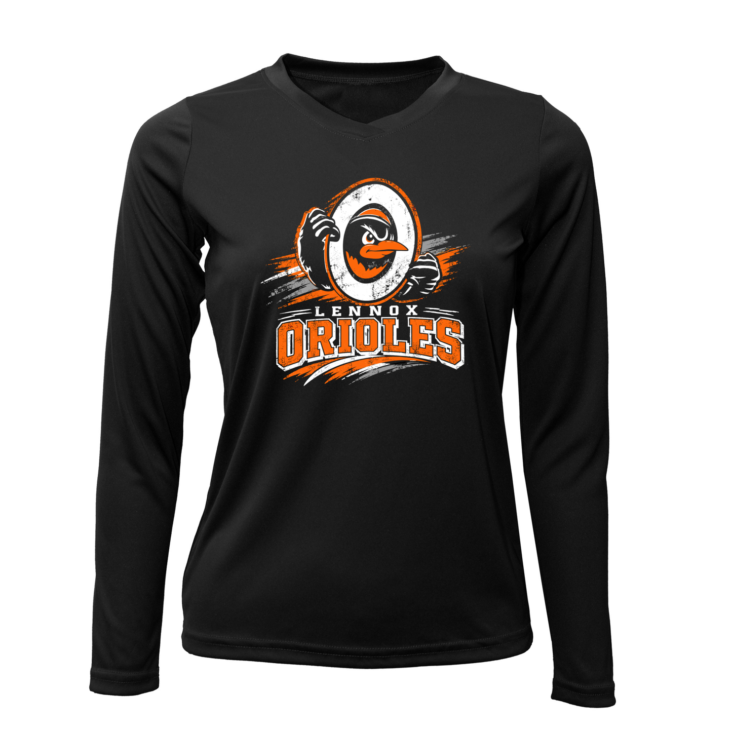 Lennox Booster Club Women Xtreme-Tek Long Sleeve V-Neck Shirt